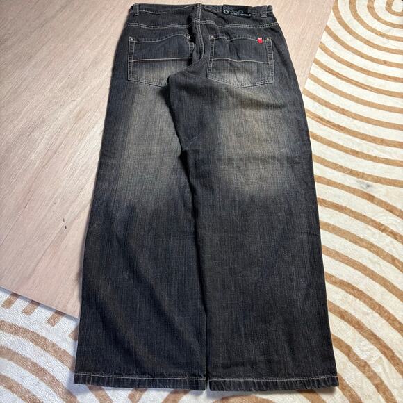 VINTAGE SOUTHPOLE • W34 BAGGY WIDE LEG JEANS - Picture 2 of 8